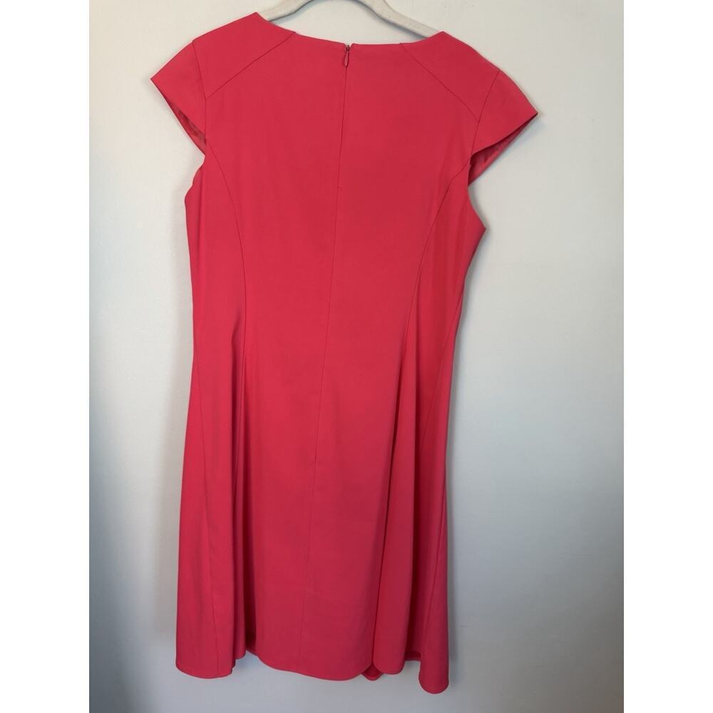 AGB Salmon Cap Sleeve Dress Career Spring Sz 12